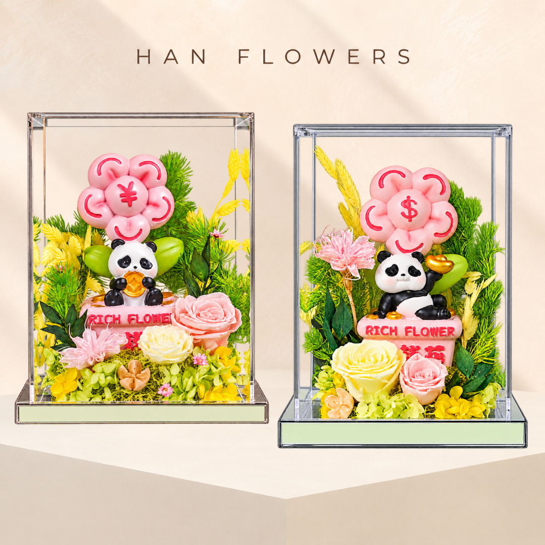 Panda Rich Flower Series Preserved Flowers