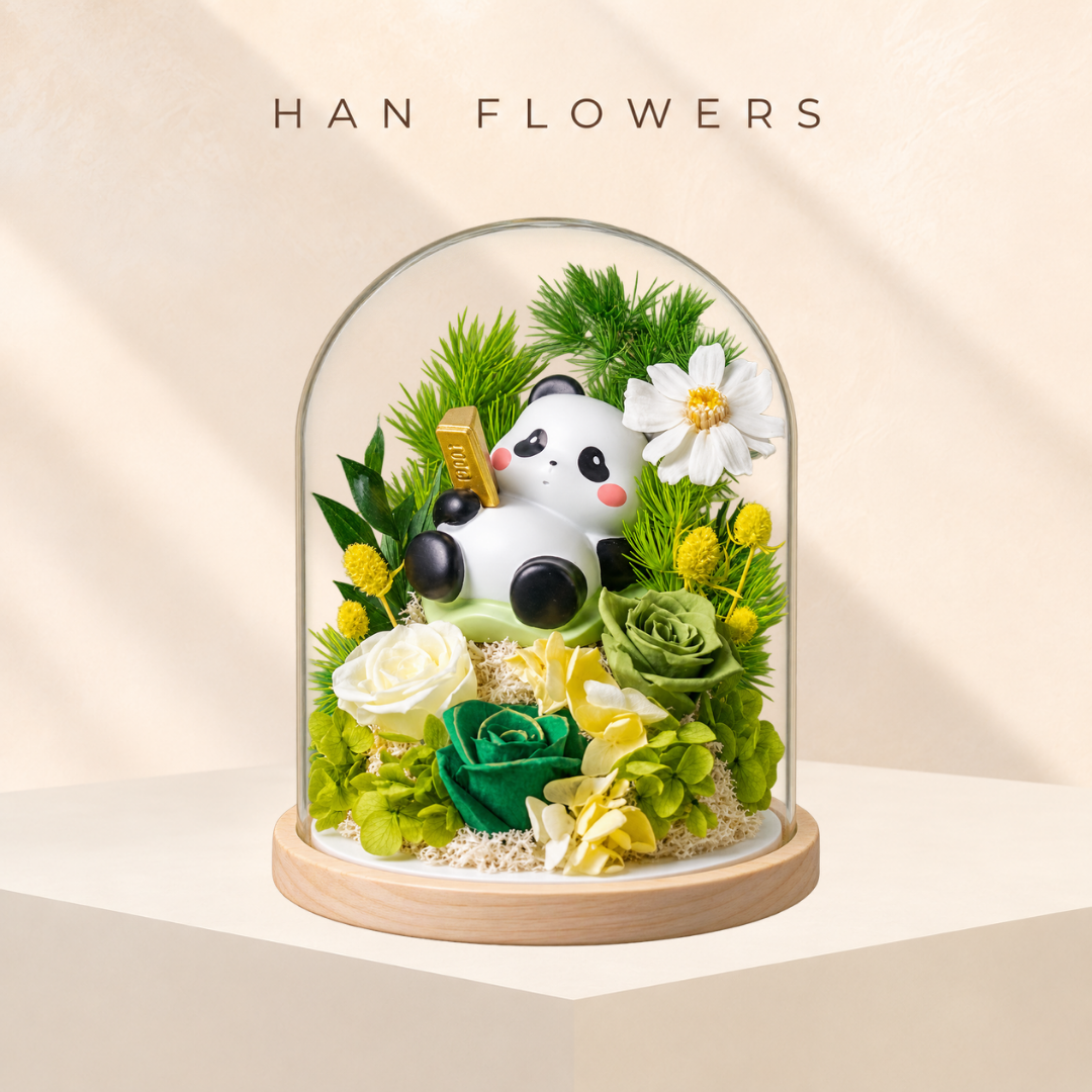 Peaceful Panda Preserved Flowers