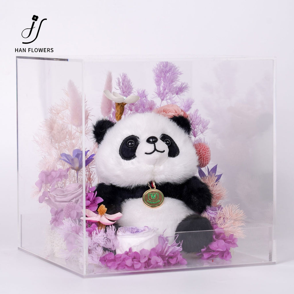Cute Fluffy Panda DunDun (Purple)