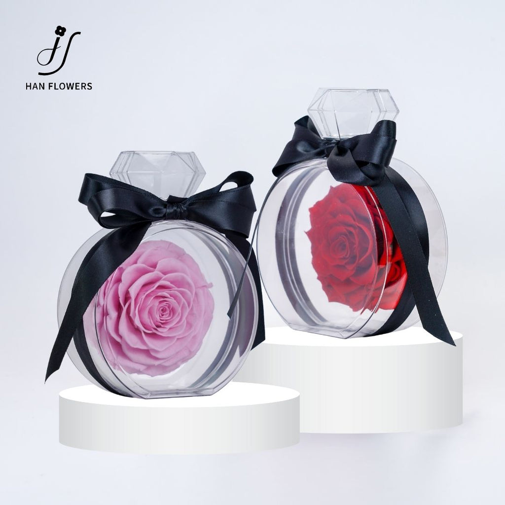 Perfume Bottle Preserved Roses