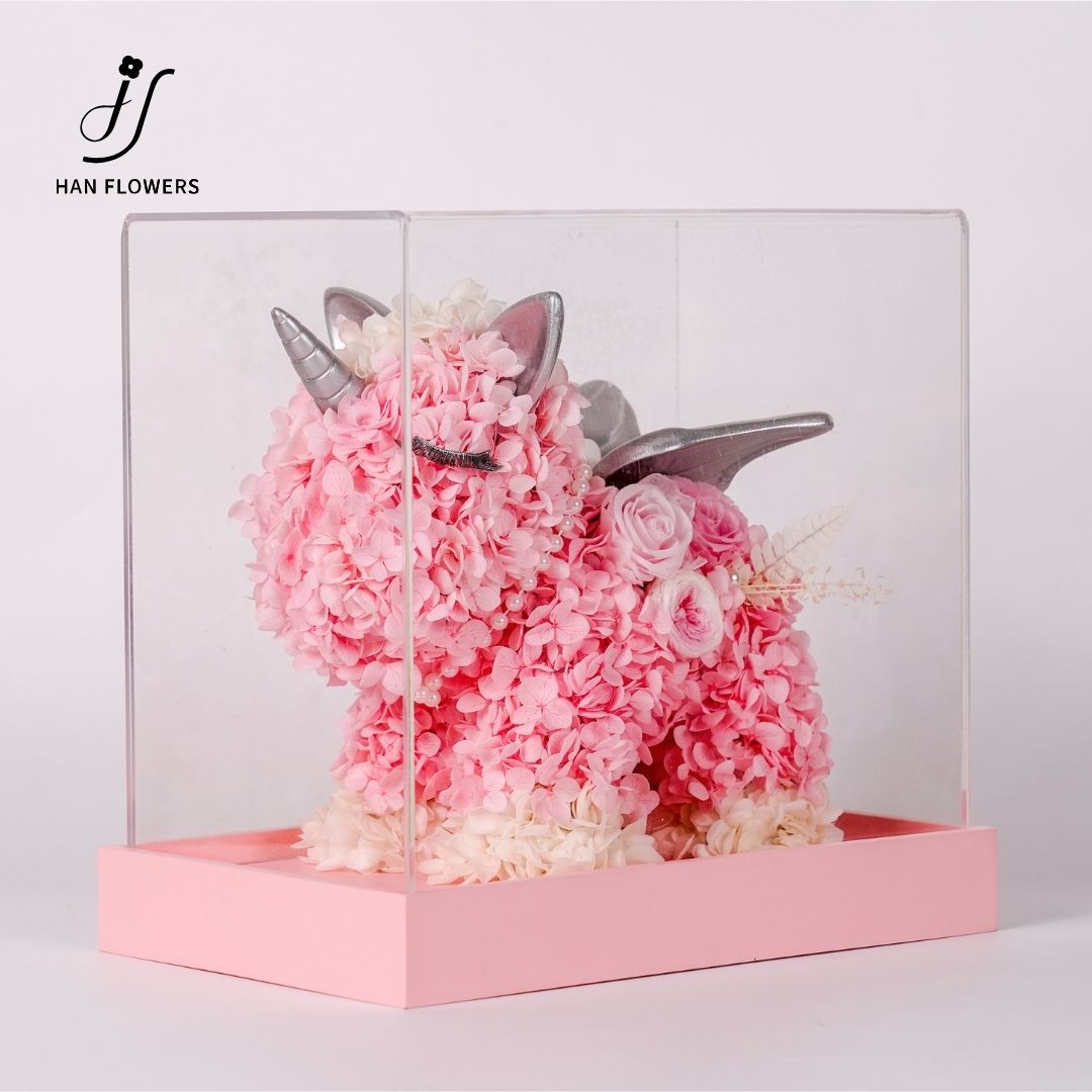 Pink Unicorn Preserved Flower