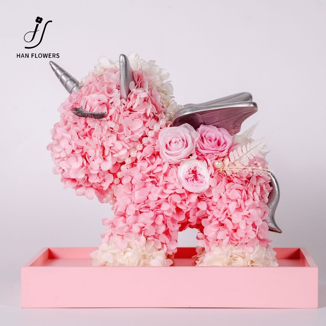 Pink Unicorn Preserved Flower