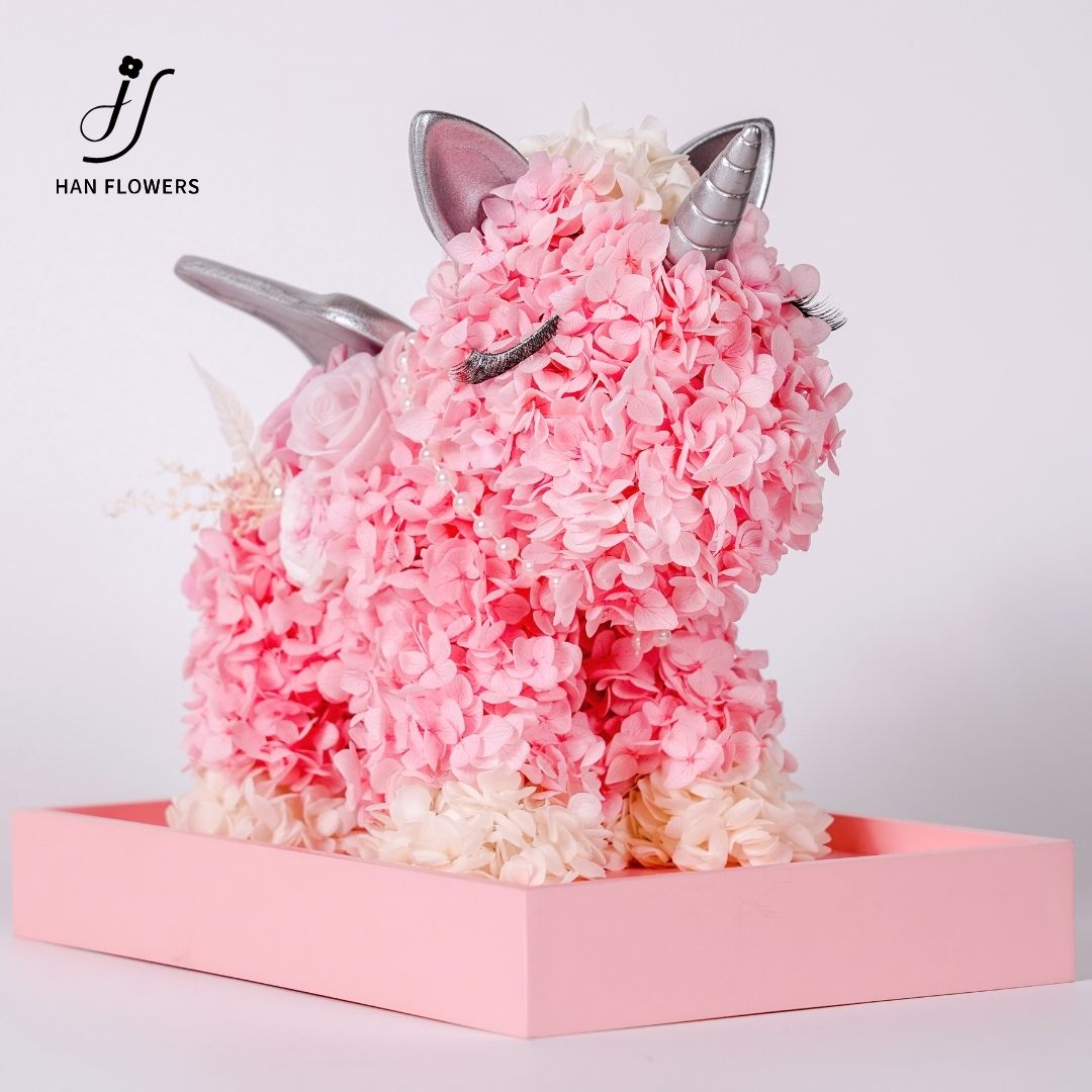 Pink Unicorn Preserved Flower