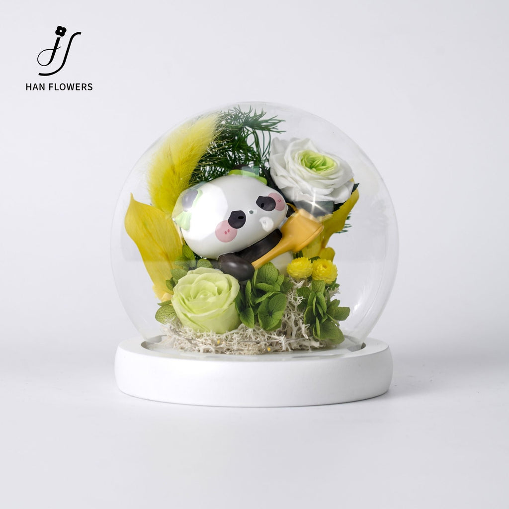 Chinese Food Style Tea-Pouring Panda (LED Light)