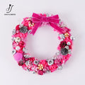 Pink Sparkling Christmas Wreath