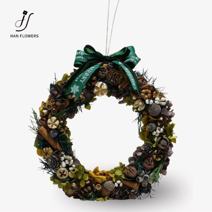 Nature Style Preserved Christmas Wreath