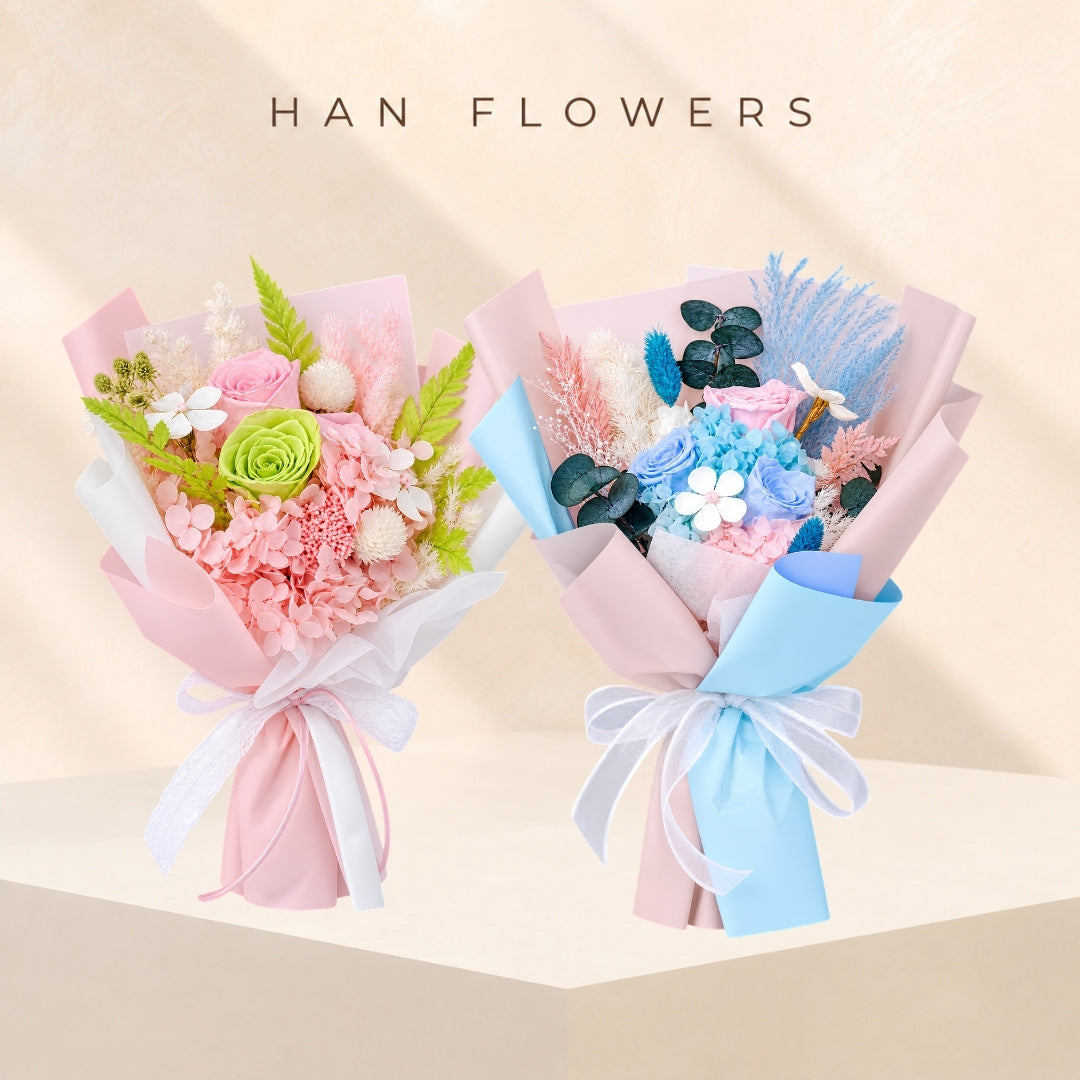 Pastel Reverie Preserved Flower Bouquet
