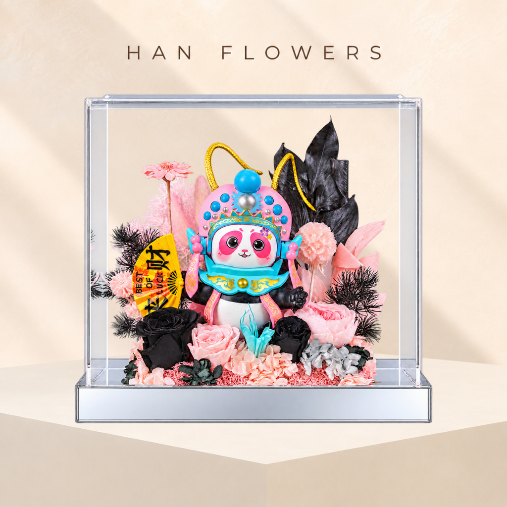 Pink Bian Lian Panda Preserved Flowers