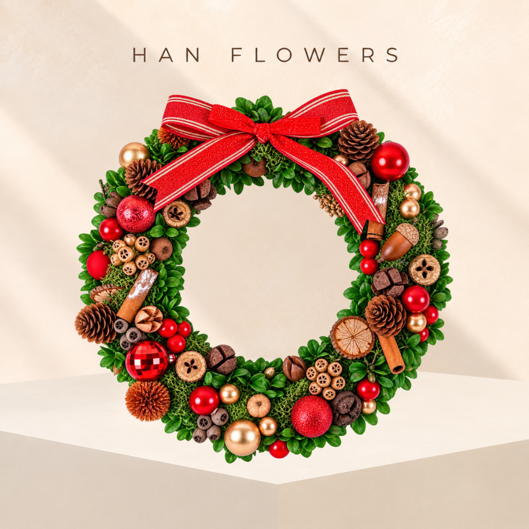 Classic Preserved Christmas Wreath