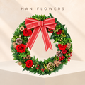 Preserved Rose Christmas Wreath