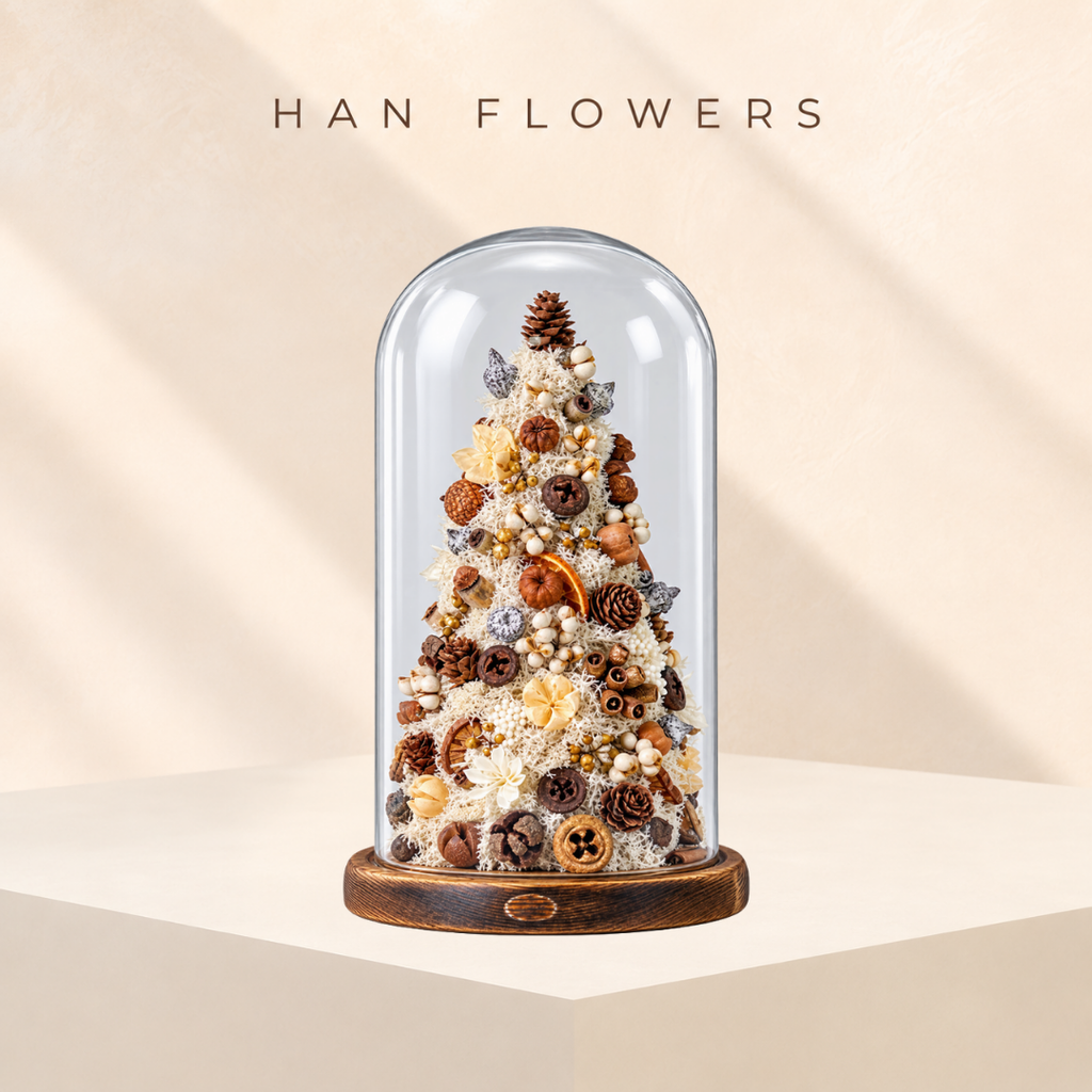 Natural Preserved Floral Christmas Tree