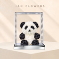 Black & White Panda Preserved Flowers