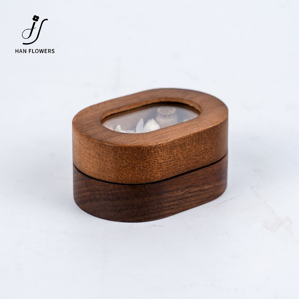 Jewelry Box with Preserved Flowers
