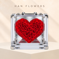Heart Mirror Preserved Rose Carry Box