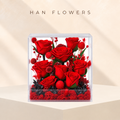 Preserved Rose Garden Acrylic Box