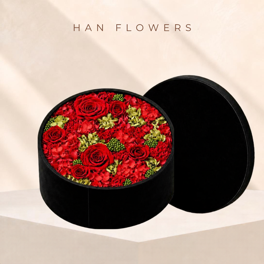 Black Velvet Preserved Flower Box