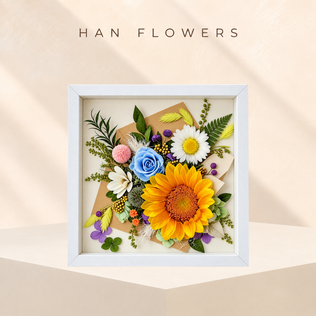 Sunward Blossom Sunflower Frame