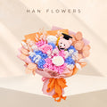 Pastel Graduation Bear Preserved Bouquet (S)