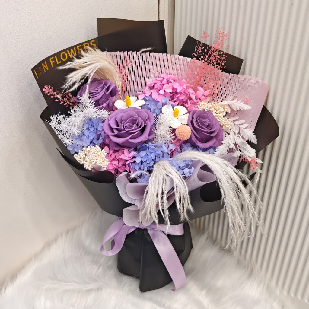 Violet Luxe Preserved Bouquet (S)