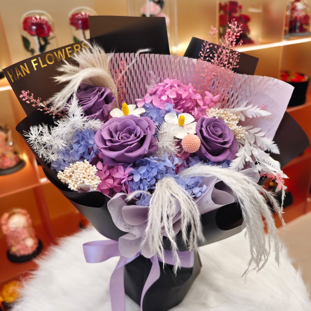 Violet Luxe Preserved Bouquet (S)