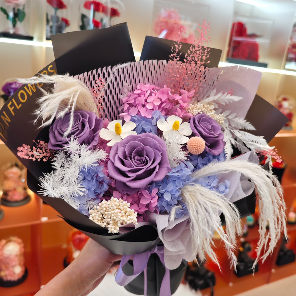 Violet Luxe Preserved Bouquet (S)