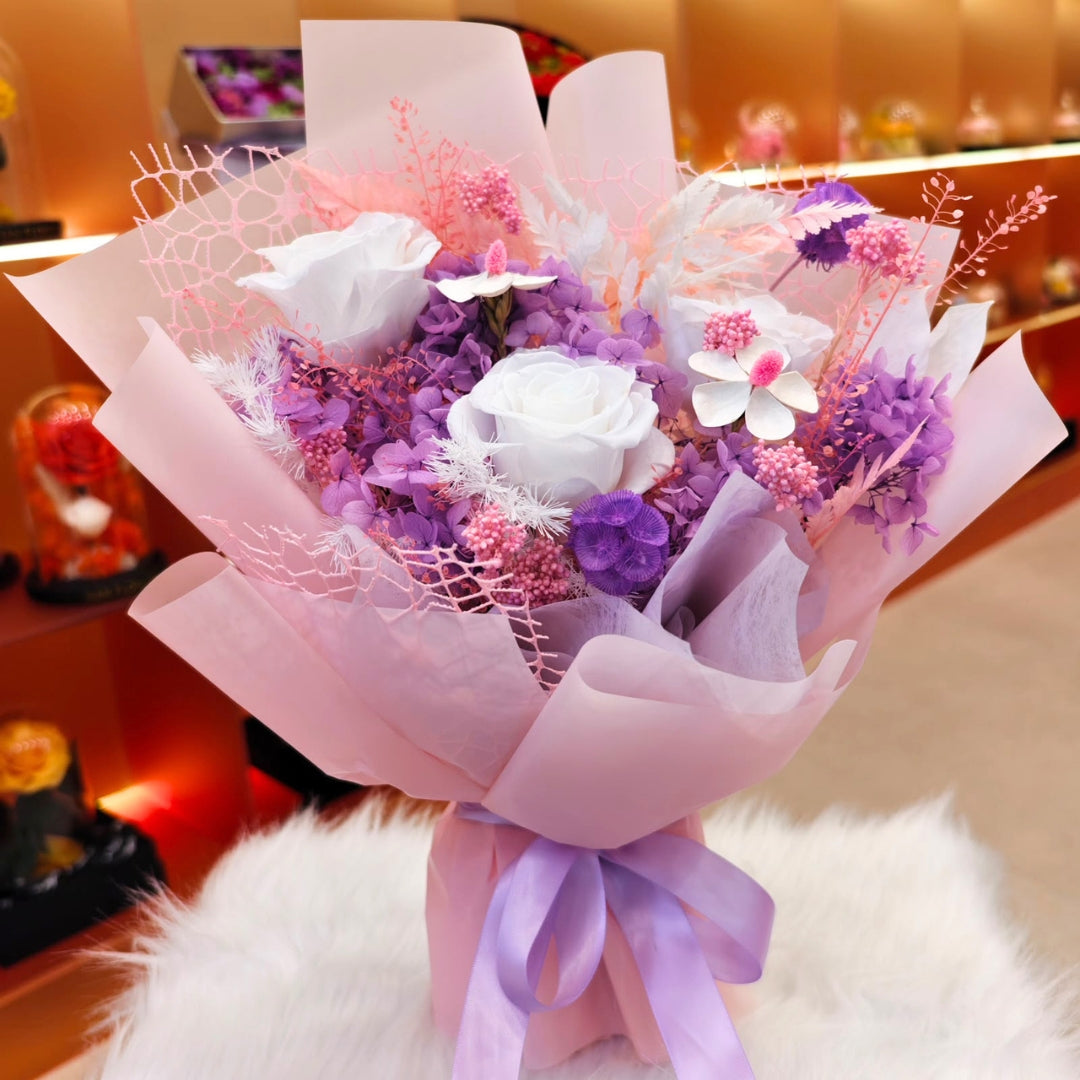 Lavender Bloom Preserved Bouquet (S)