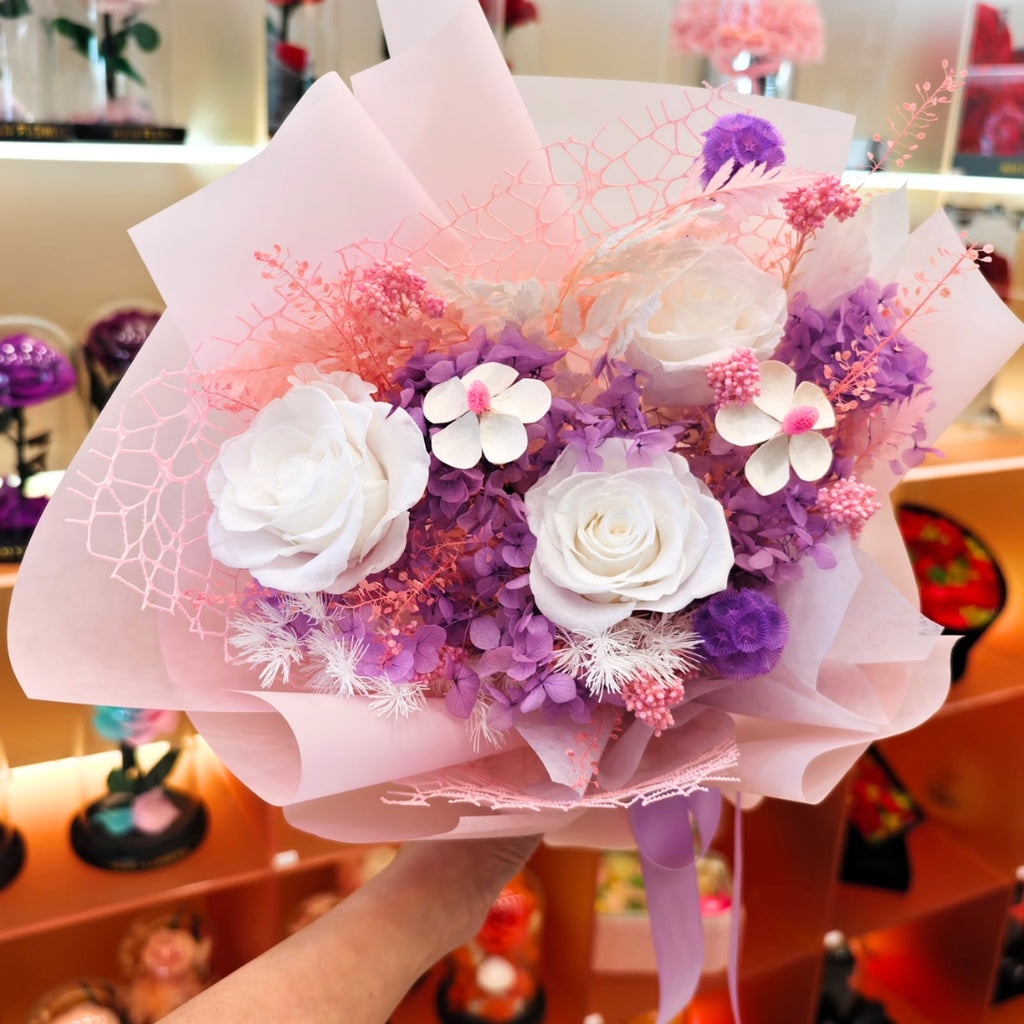 Lavender Bloom Preserved Bouquet (S)