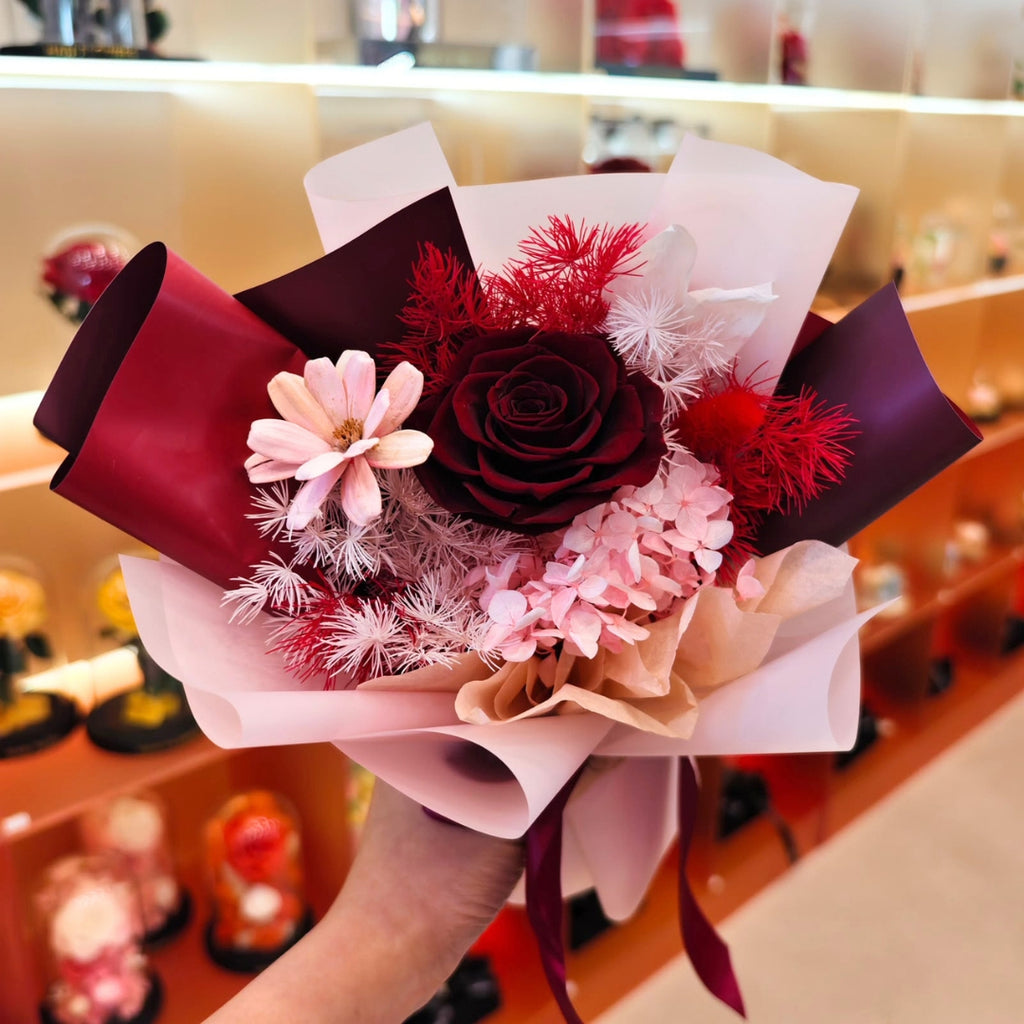 Velvet Amour Preserved Bouquet (XS)