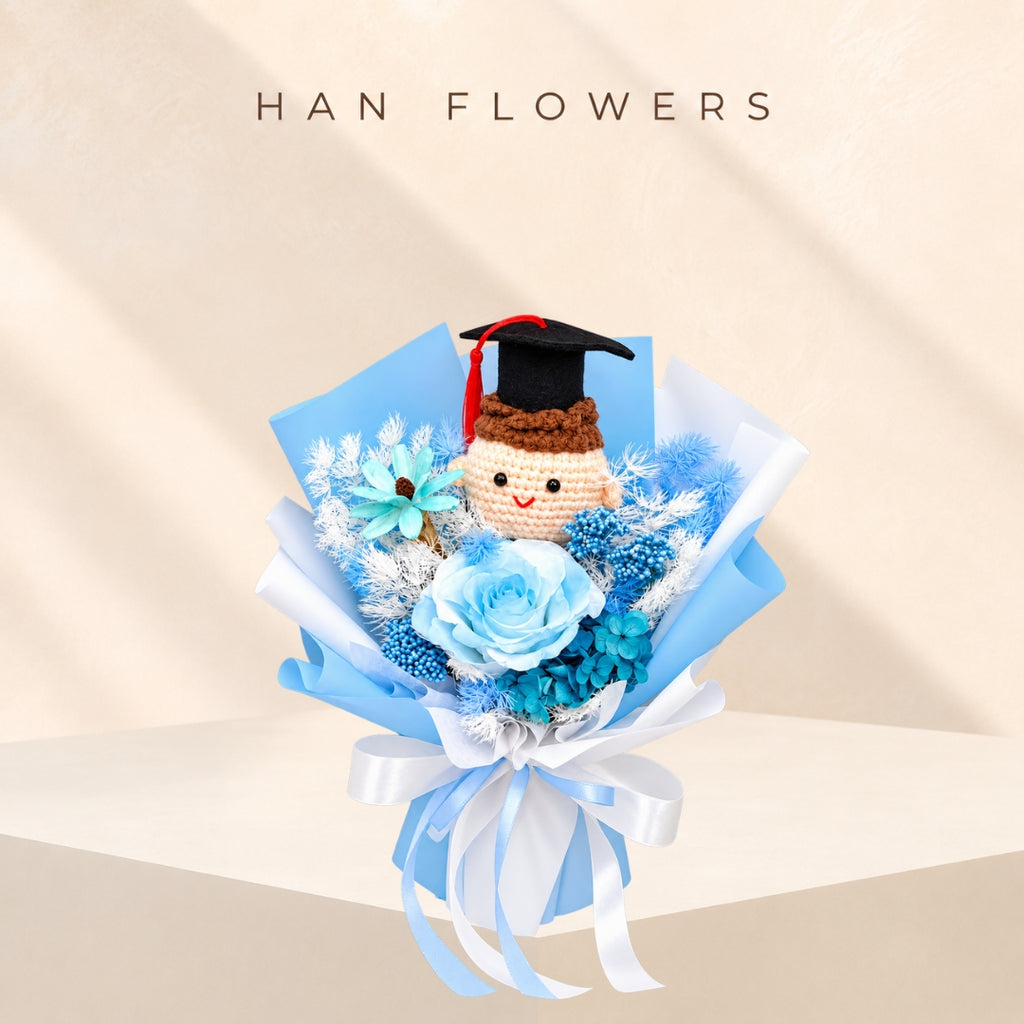 Blue Horizons Graduation Bouquet (XS)