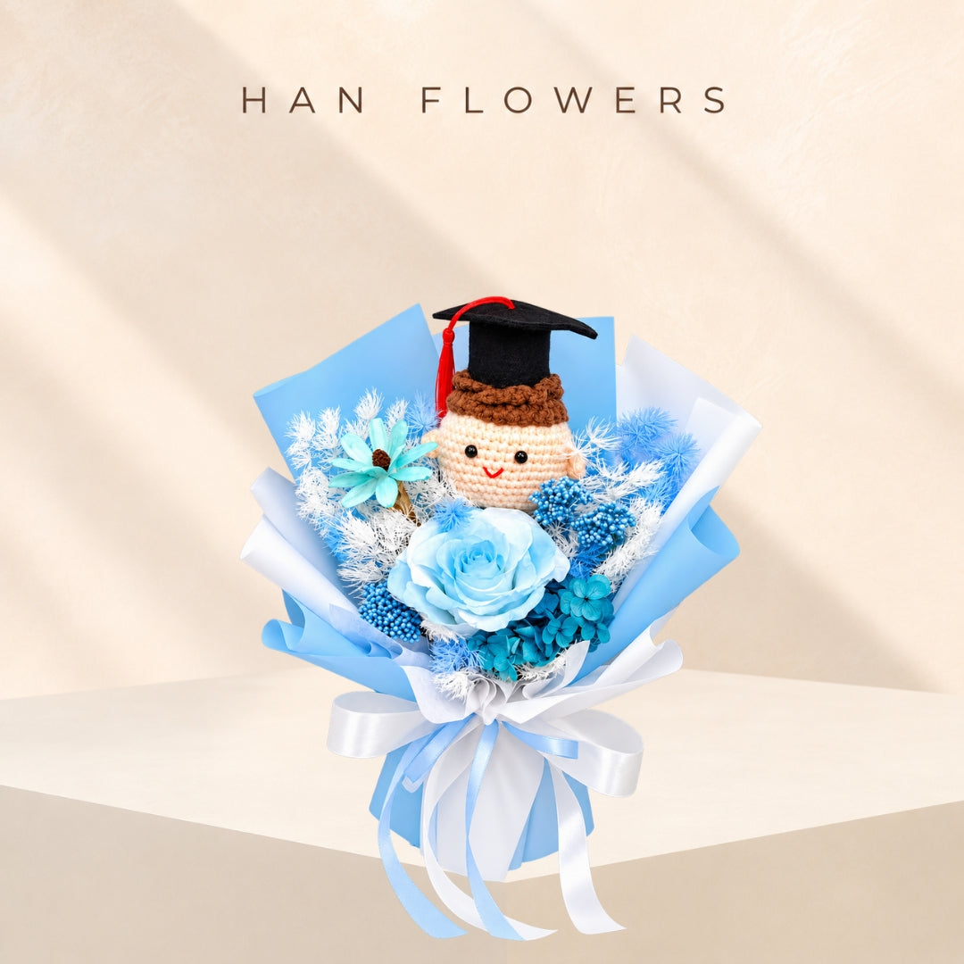 Blue Horizons Graduation Bouquet (XS)