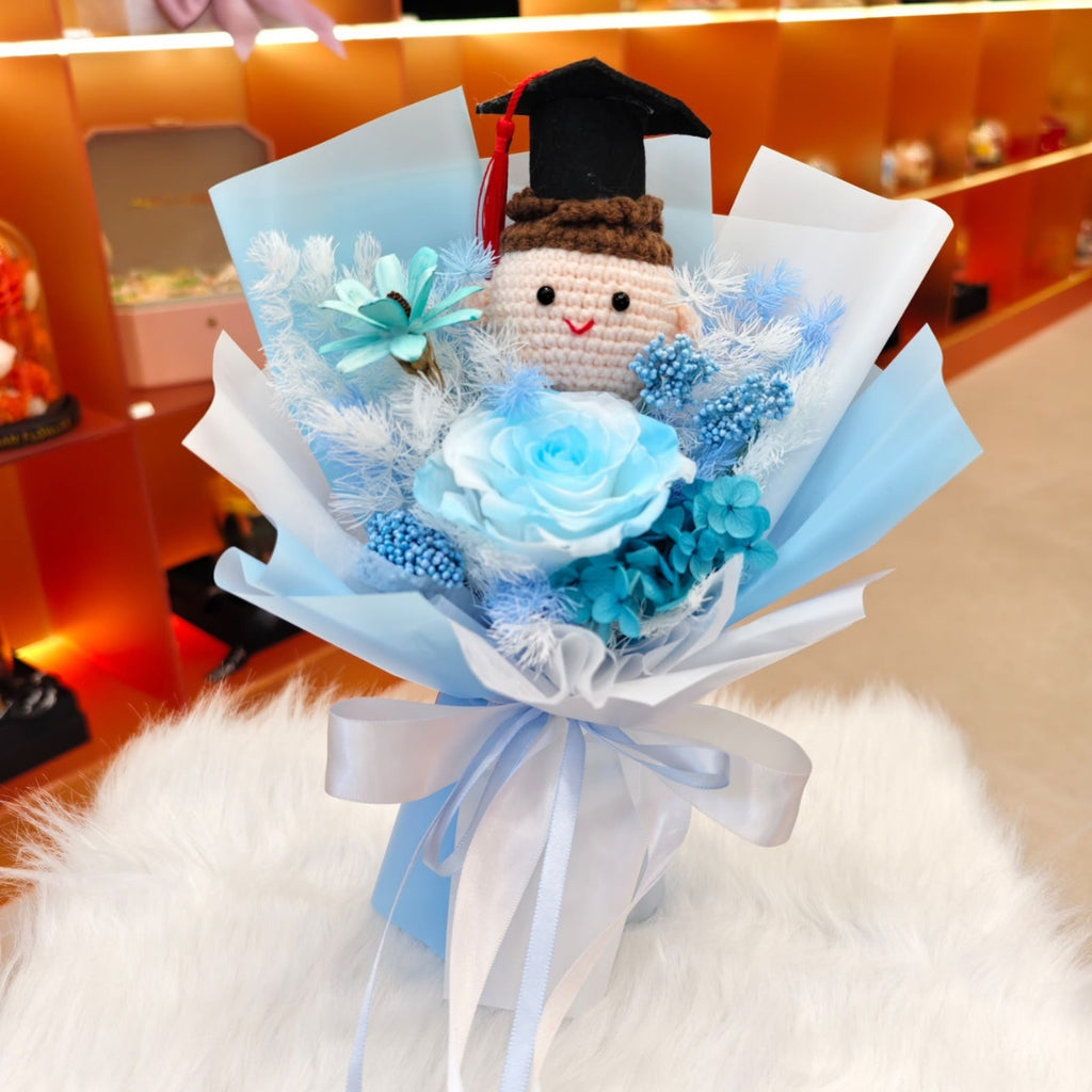 Blue Horizons Graduation Bouquet (XS)