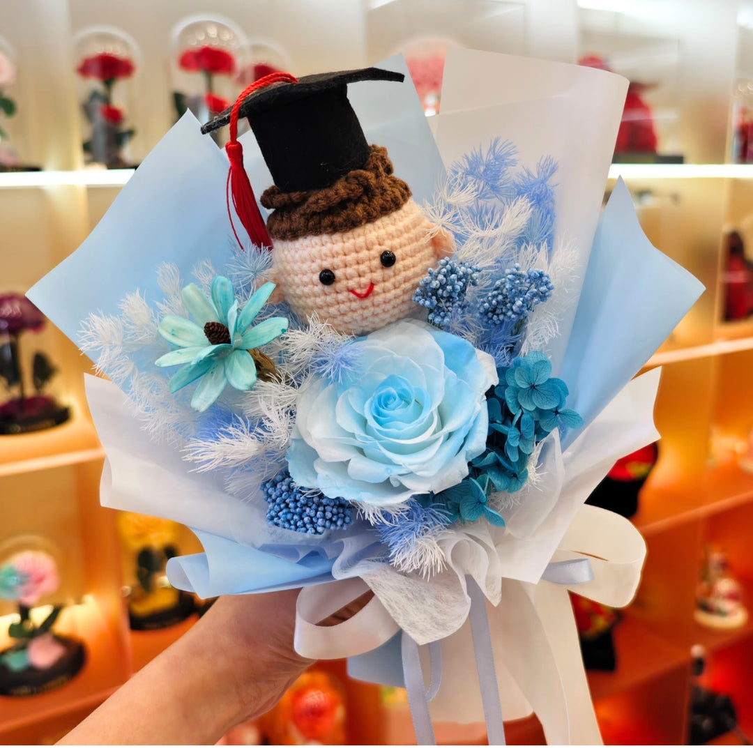 Blue Horizons Graduation Bouquet (XS)