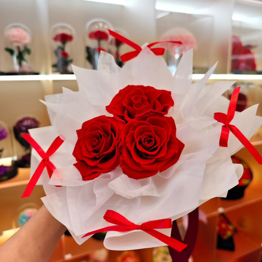 Scarlet Devotion Preserved Bouquet (XS)
