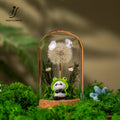 Mini Panda Preserved Flower Dome