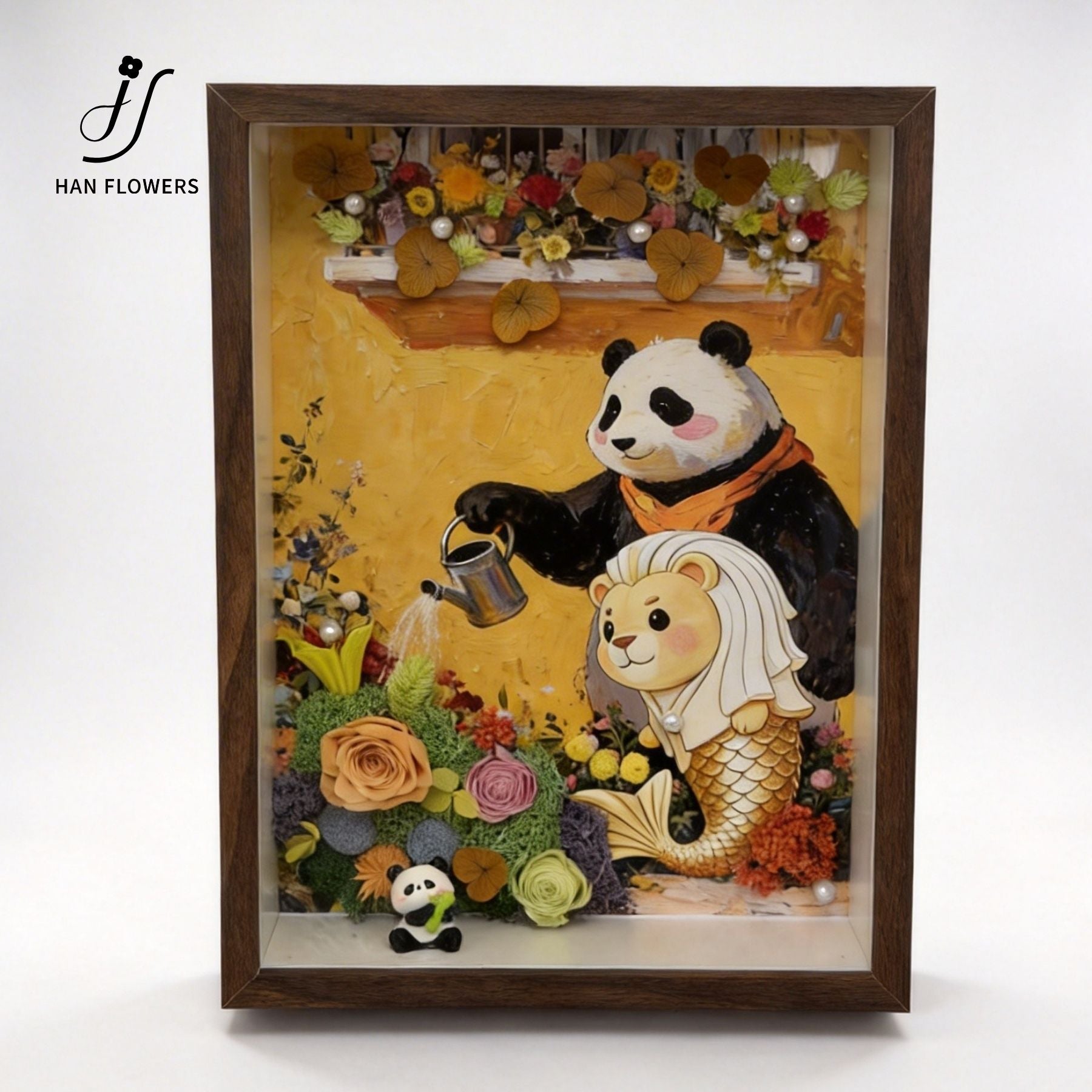 Preserved Flower Photo Frame