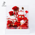 Red Lucky Cat Prosperity Ornament