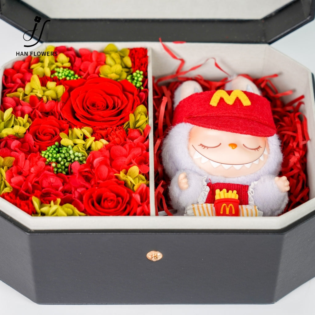 Gift Box with Preserved Roses
