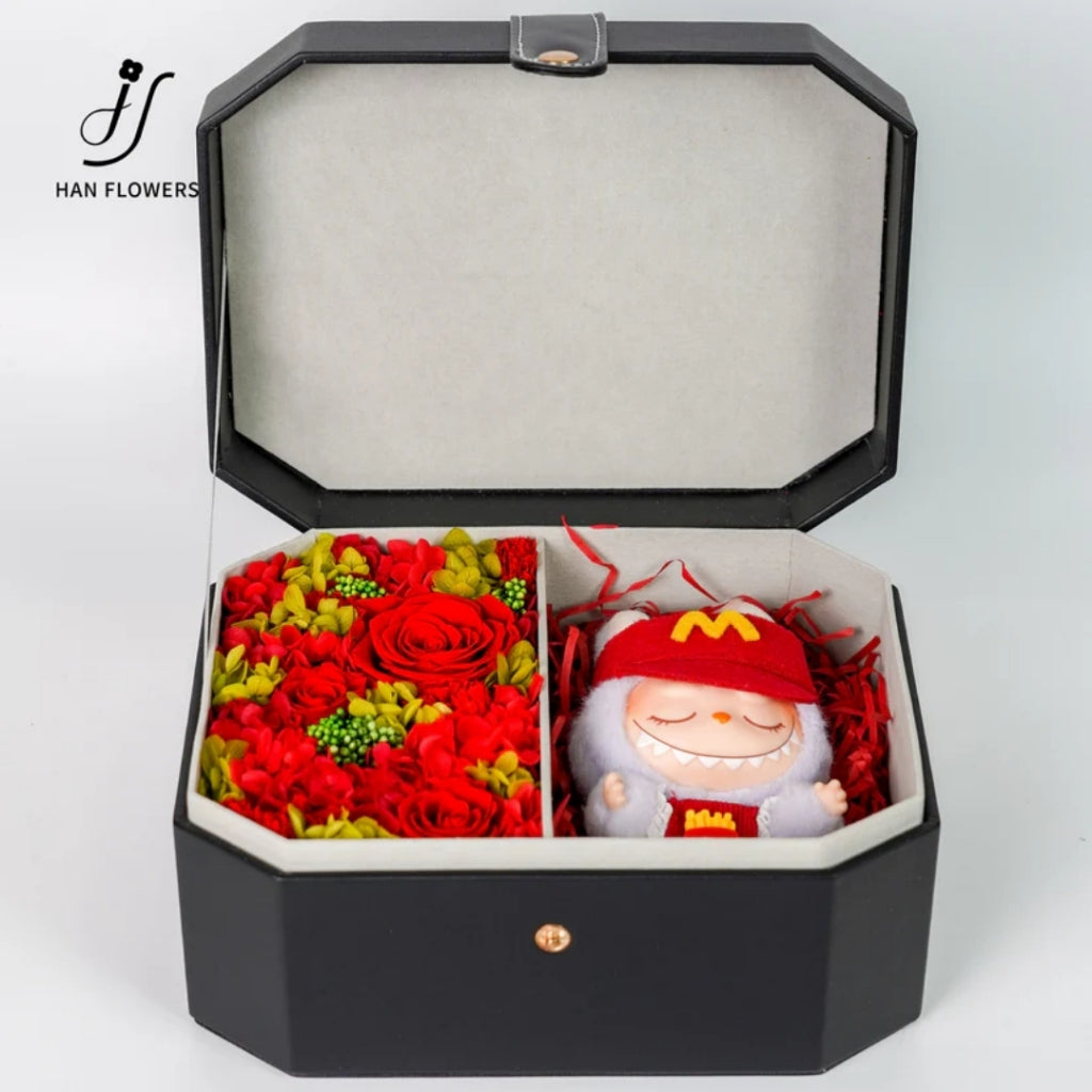 Gift Box with Preserved Roses