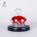 Single Preserved Rose in Glass Dome