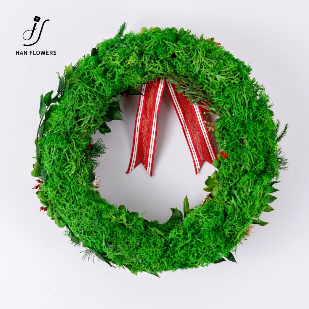 Preserved Rose Christmas Wreath