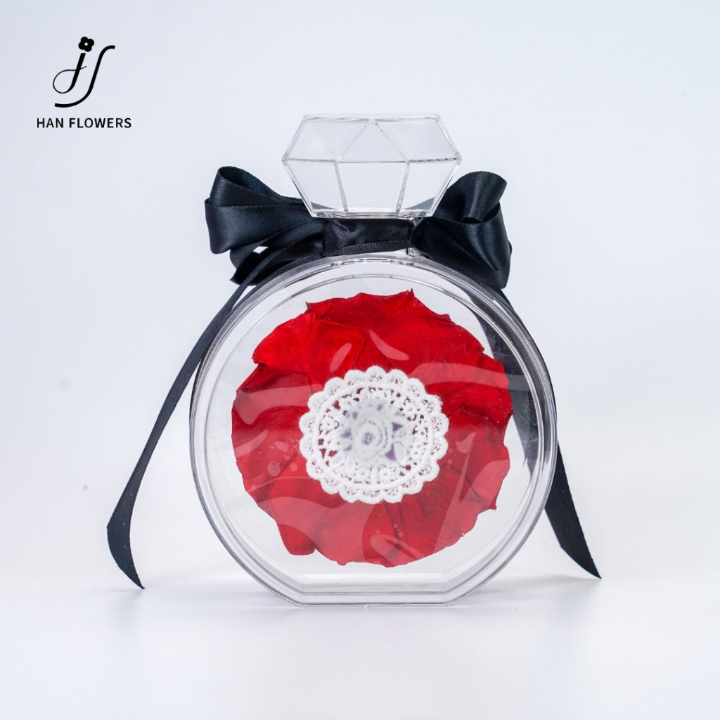 Perfume Bottle Preserved Roses