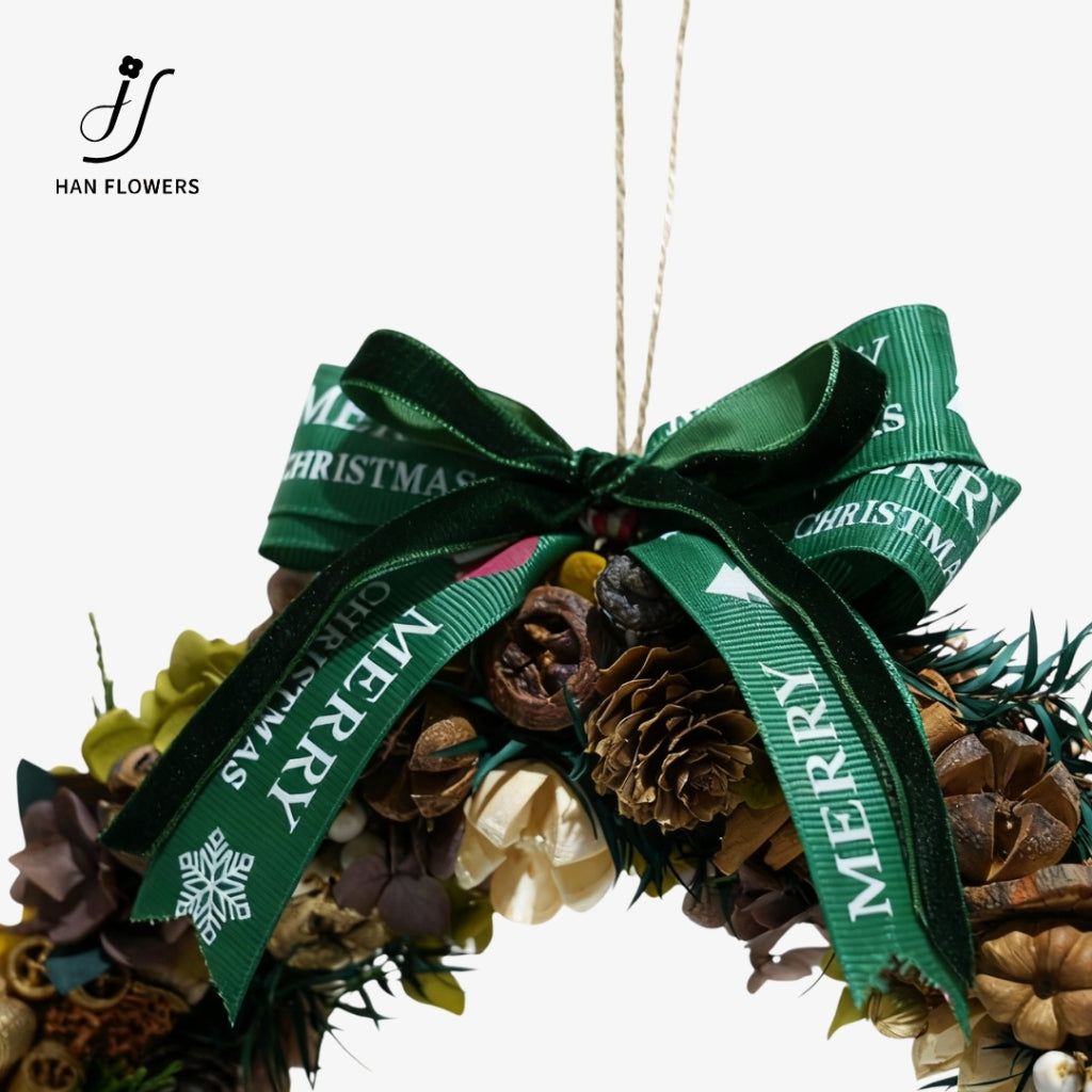 Nature Style Preserved Christmas Wreath