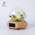 Preserved Flower Bluetooth Speaker Alarm Clock Decoration Singapore,Multifunction Gift Home Decoration for him/her