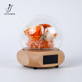 Preserved Flower Bluetooth Speaker Alarm Clock Decoration Singapore,Multifunction Gift Home Decoration for him/her