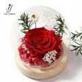 Preserved Rose with Floral Accents