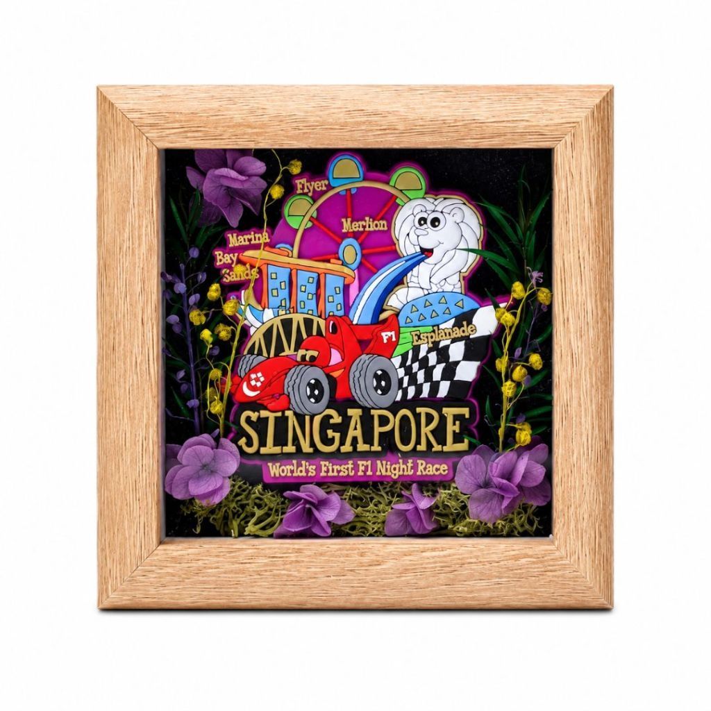 SG Grand Prix Floral Souvenir Frame