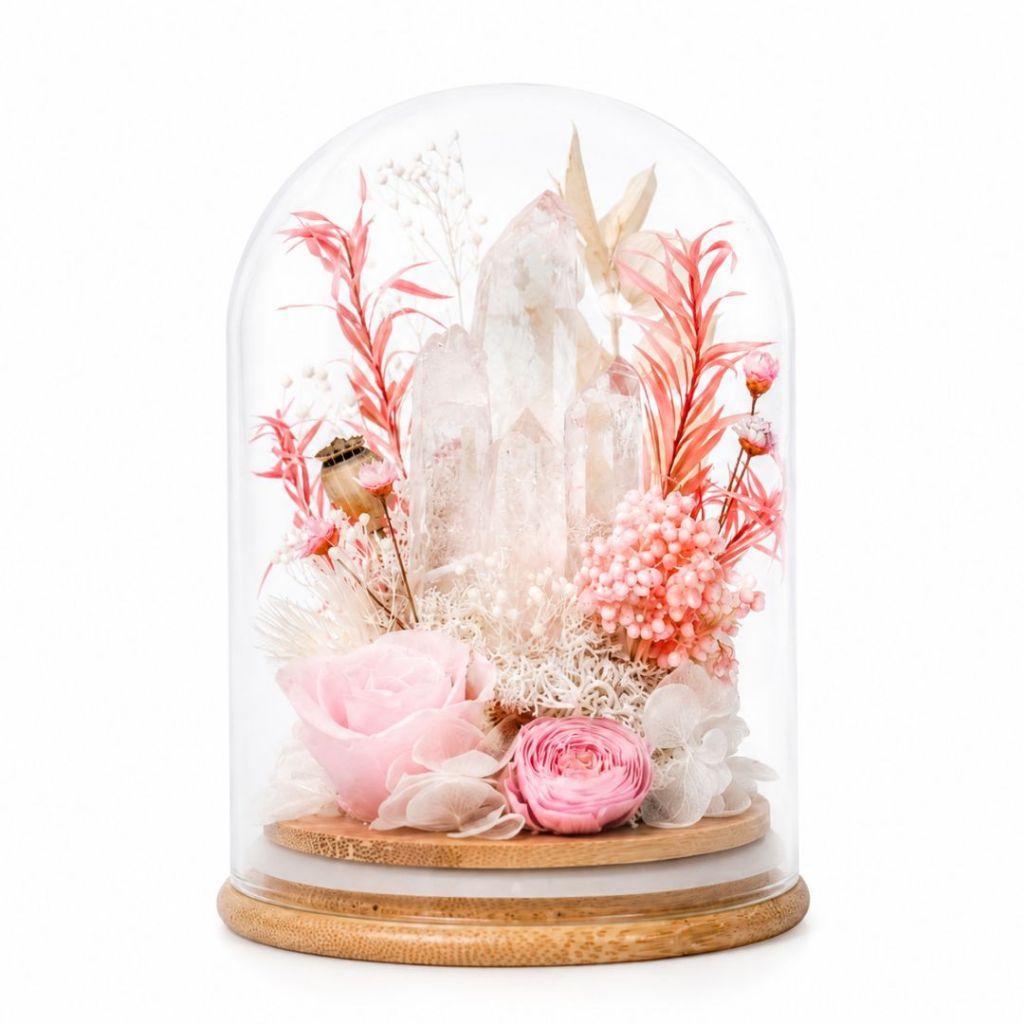 Crystal Flower Dome Feng Shui Ornament