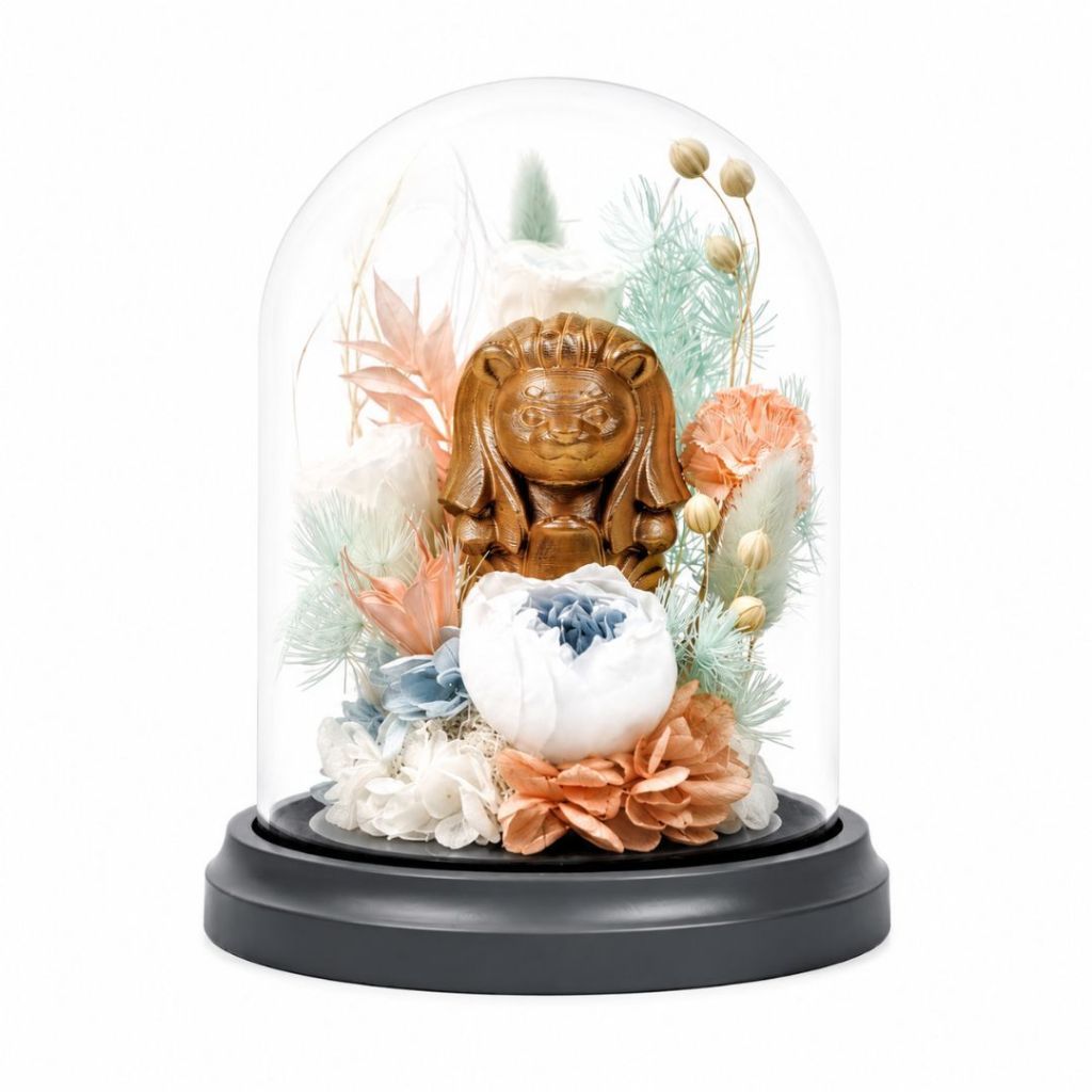 Merlion Preserved Flower Souvenir