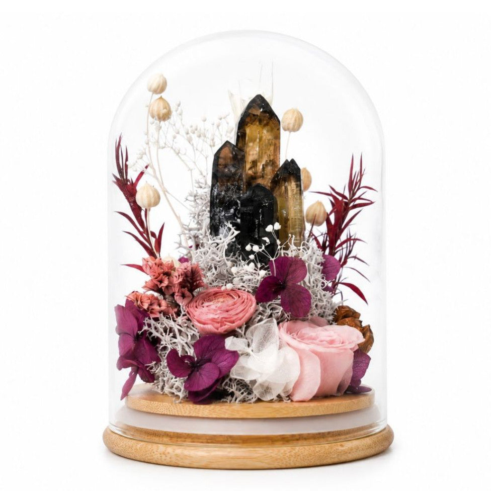 Crystal Flower Dome Feng Shui Ornament