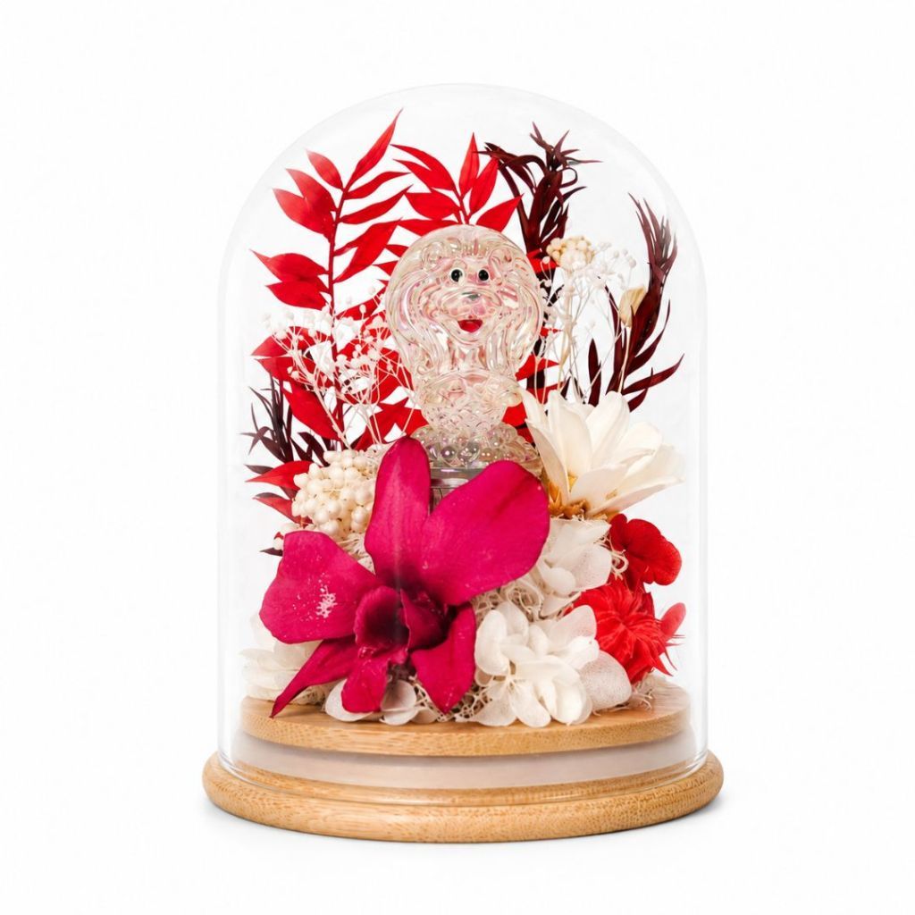 Merlion Preserved Flower Souvenir